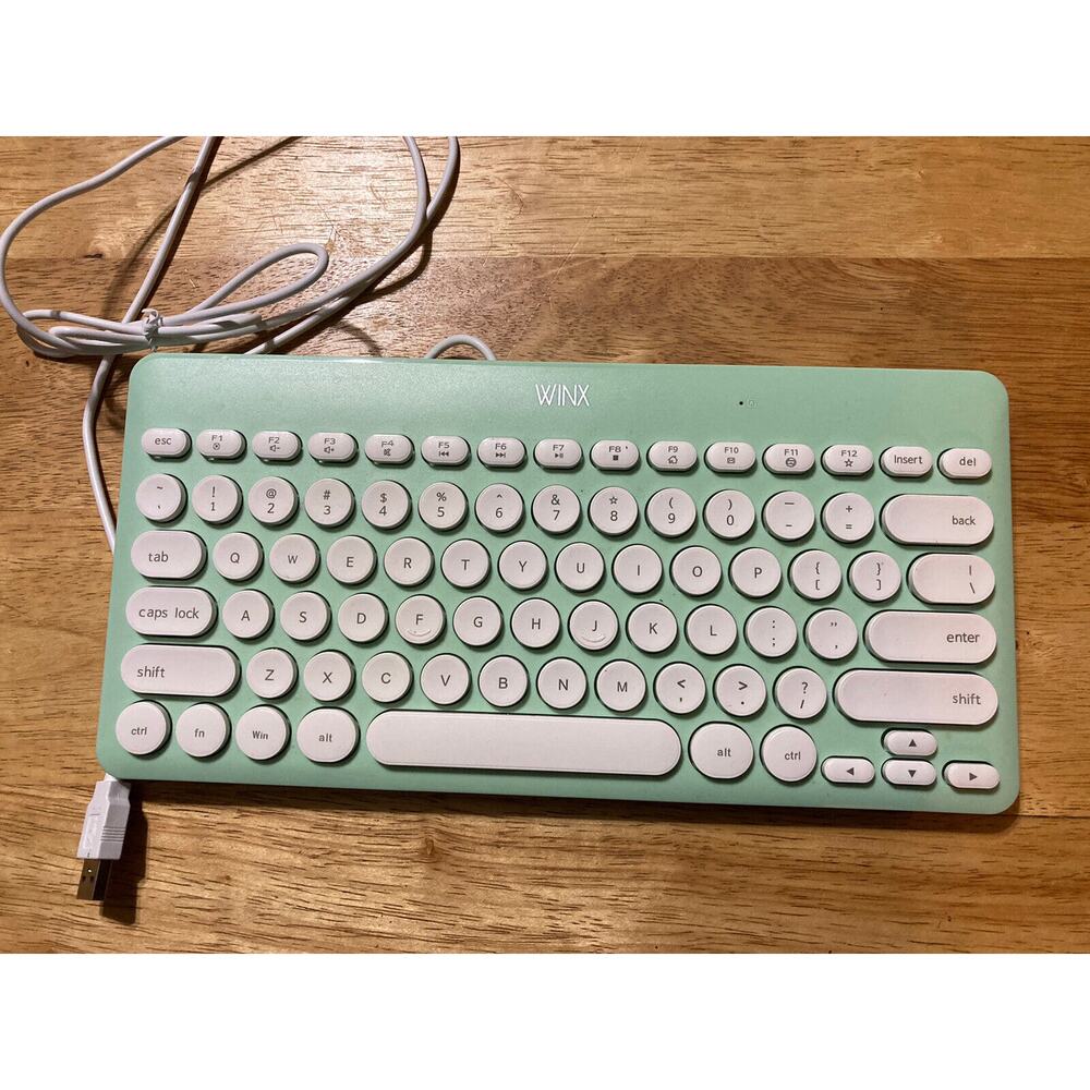 WINX Retro Qwerty iOS/Windows‎ Wireless Keyboard - Blue